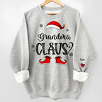 Forget About Santa I'll Just Ask Nana - Family Personalized Custom Unisex Sweatshirt With Design On Sleeve - Christmas Gift For Mom, Grandma 682080 - 681190 - DiyGiftly