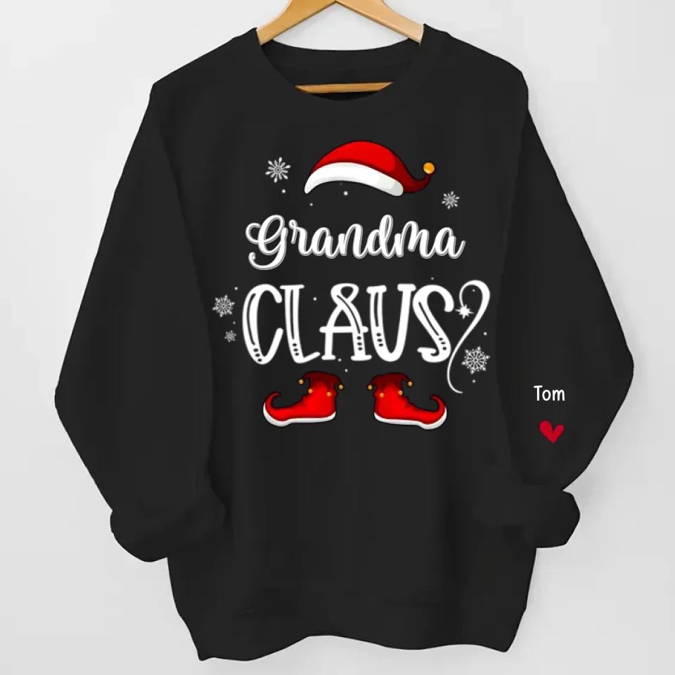 Forget About Santa I'll Just Ask Nana - Family Personalized Custom Unisex Sweatshirt With Design On Sleeve - Christmas Gift For Mom, Grandma 682080 - 681190 - DiyGiftly
