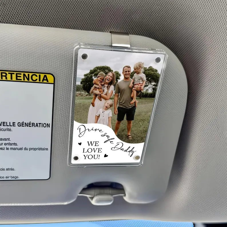fathers day surprise custom gift for dad inspired by free photo custom car visor clip for dad