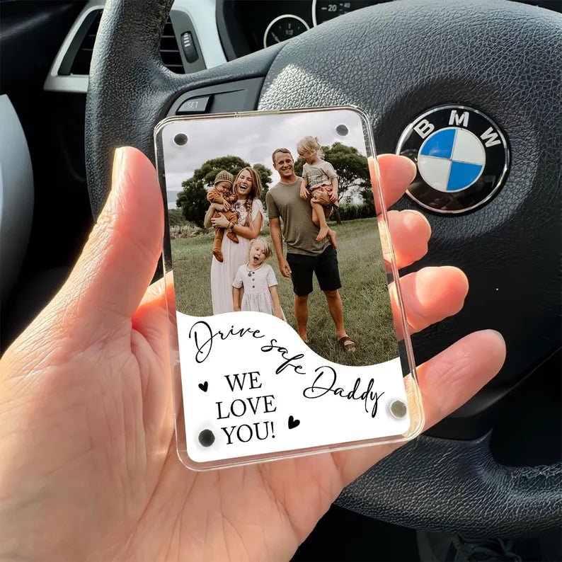personalized custom gift for dad with clear acrylic finish