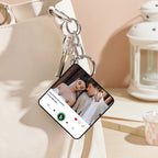 FridgeBeats Custom Photo and Text Music Keychain Music Box Bag Charm That Plays Music Without Cell Phone Best Gifts for Her - DiyGiftly