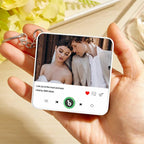 FridgeBeats Custom Photo and Text Music Keychain Music Box Bag Charm That Plays Music Without Cell Phone Best Gifts for Her - DiyGiftly