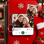 FridgeBeats Custom Photo and Text Music Keychain Music Box Bag Charm That Plays Music Without Cell Phone Best Gifts for Her - DiyGiftly