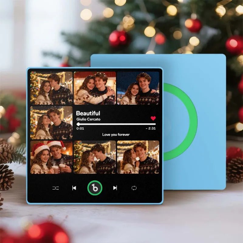 FridgeBeats Framed 4.0 Custom 7 Photos Music Fridge Magnet FridgeBeats Pro Supports Bluetooth Connectivity Christmas Gifts - DiyGiftly