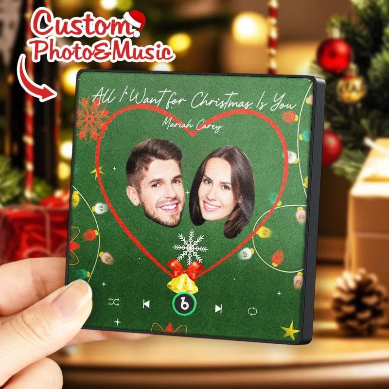 FridgeBeats Framed 4.0 Custom Face Music Fridge Magnet Personalized Colorful Fridge Magnet Music That Can Be Played Christmas Gift - DiyGiftly