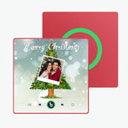 FridgeBeats Framed 4.0 Custom Music And Photo Fridge Magnet Christmas Tree Fridge Magnet for Christmas Gifts - DiyGiftly