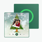FridgeBeats Framed 4.0 Custom Music And Photo Fridge Magnet Christmas Tree Fridge Magnet for Christmas Gifts - DiyGiftly
