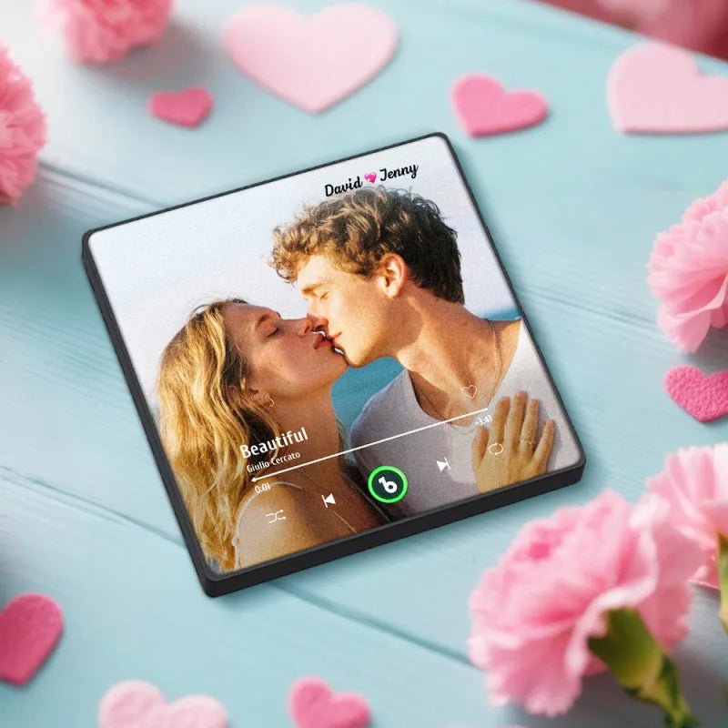 FridgeBeats Framed 4.0 Custom Music Fridge Magnet with Colorful Frame Album Fridge Magnet Wall Sticker Christmas Gifts - DiyGiftly