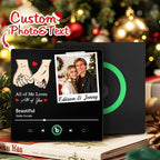 FridgeBeats Framed 4.0 Custom Photo "All Of Me Loves All Of You" Music Fridge Magnet with Colorful Frame Christmas Gifts - DiyGiftly