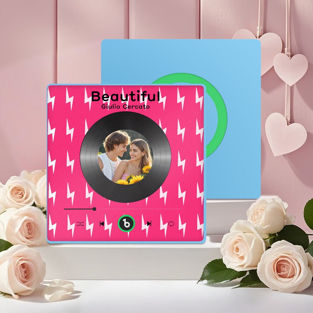 music lover vibe custom photo acrylic fridge magnet as a housewarming gift