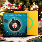 FridgeBeats Framed 4.0 Custom Photo Music Fridge Magnet Flying Santa and Reindeer Scene Album Fridge Magnet Christmas Gifts - DiyGiftly