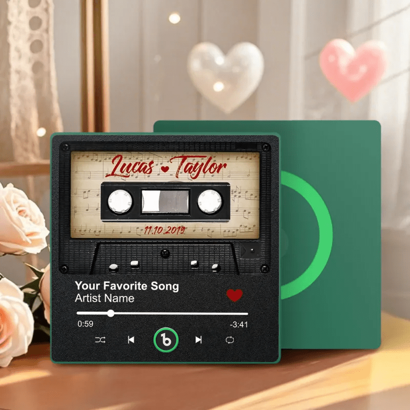 custom names acrylic retro fridge magnet keepsake as a anniversary gift