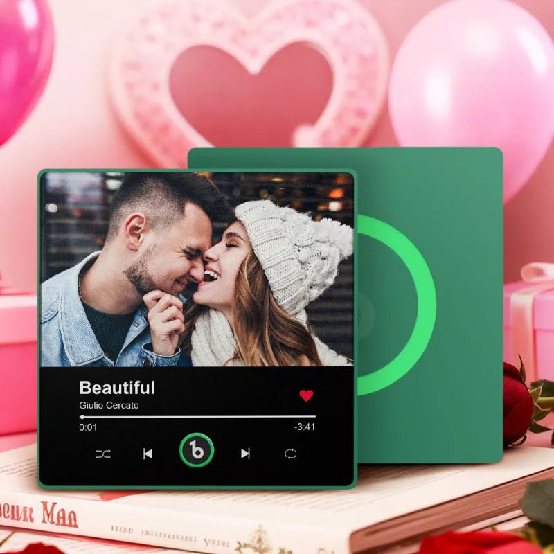 FridgeBeats Framed 4.0 Personalized Music Fridge Magnet with Photo Playable Song Keepsake Gift Valentines Gift for Lover - DiyGiftly