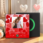 FridgeBeats Framed 4.0 Personalized Music Fridge Magnet with Red Heart Valentines Gift Music Wall Photo Sticker Music Movement - DiyGiftly