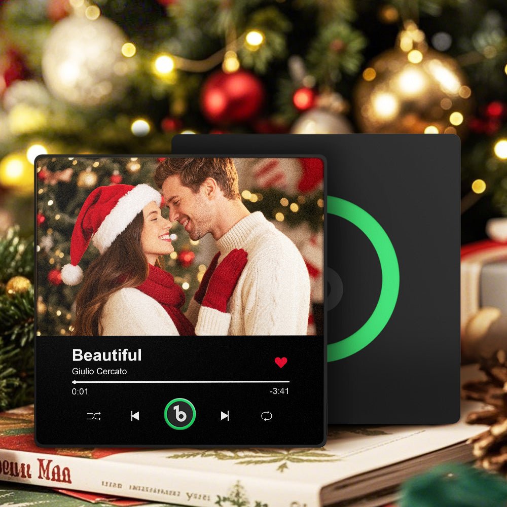 FridgeBeats Framed 4.0 Personalized Photo Music Fridge Magnet Playable Song Keepsake Gift Christmas Gift for Lover - DiyGiftly