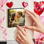 FridgeBeats Framed 4.0 Personalized Your Favorite Song Fridge Magnet Custom Fridge Magnet With Music and Photo Valentines Gift - DiyGiftly