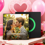 FridgeBeats Framed 4.0 Personalized Your Favorite Song Fridge Magnet Custom Fridge Magnet With Music and Photo Valentines Gift - DiyGiftly