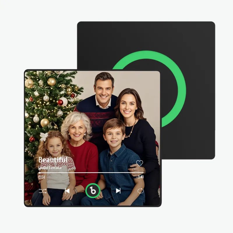 FridgeBeats Framed 4.0 Upgrade Custom Music Photo Fridge Magnet Personalized Music Fridge Magnets Christmas Gifts for Family - DiyGiftly