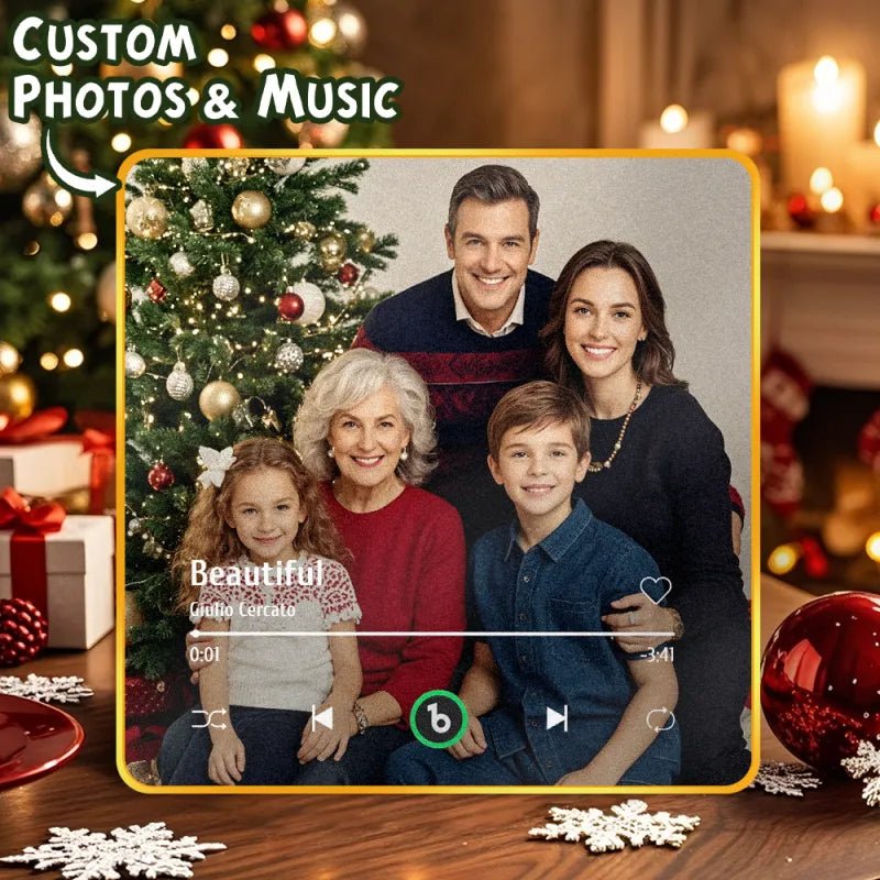 FridgeBeats Framed 4.0 Upgrade Custom Music Photo Fridge Magnet Personalized Music Fridge Magnets Christmas Gifts for Family - DiyGiftly