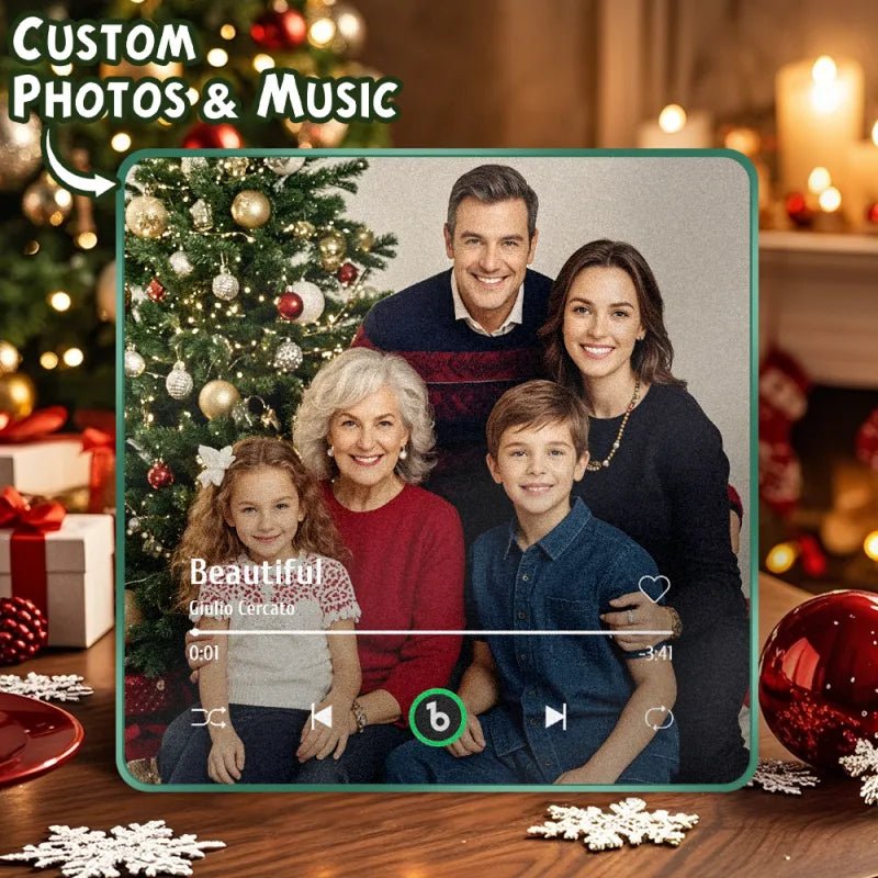 FridgeBeats Framed 4.0 Upgrade Custom Music Photo Fridge Magnet Personalized Music Fridge Magnets Christmas Gifts for Family - DiyGiftly