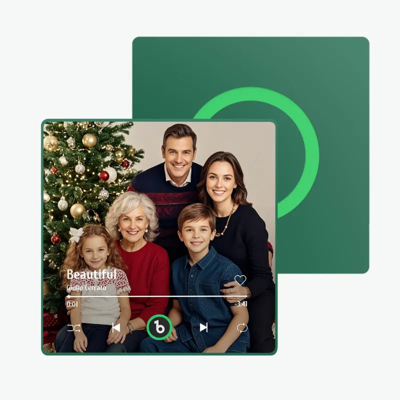 FridgeBeats Framed 4.0 Upgrade Custom Music Photo Fridge Magnet Personalized Music Fridge Magnets Christmas Gifts for Family - DiyGiftly