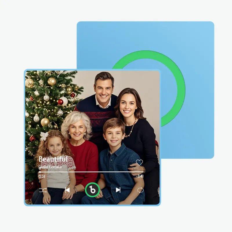 FridgeBeats Framed 4.0 Upgrade Custom Music Photo Fridge Magnet Personalized Music Fridge Magnets Christmas Gifts for Family - DiyGiftly