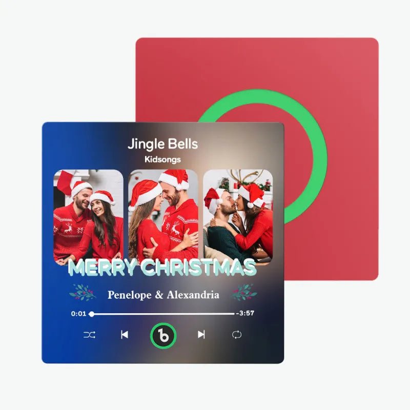 FridgeBeats Frameless 4.0 Custom 3 Photos Music Fridge Magnet FridgeBeats Pro Supports Bluetooth Connectivity Christmas Gifts - DiyGiftly