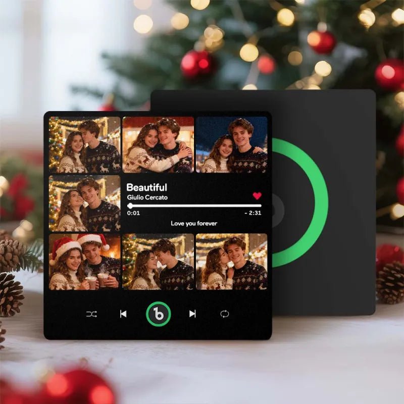 FridgeBeats Frameless 4.0 Custom 7 Photos Music Fridge Magnet FridgeBeats Pro Supports Bluetooth Connectivity Christmas Gifts - DiyGiftly