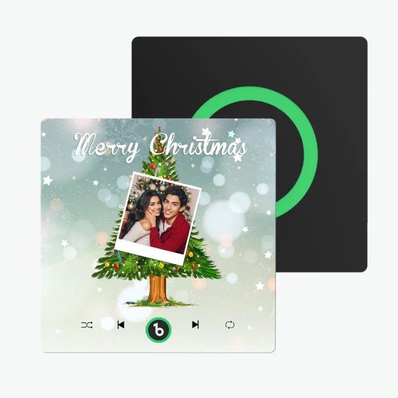FridgeBeats Frameless 4.0 Custom Music And Photo Fridge Magnet Christmas Tree Fridge Magnet for Christmas Gifts - DiyGiftly