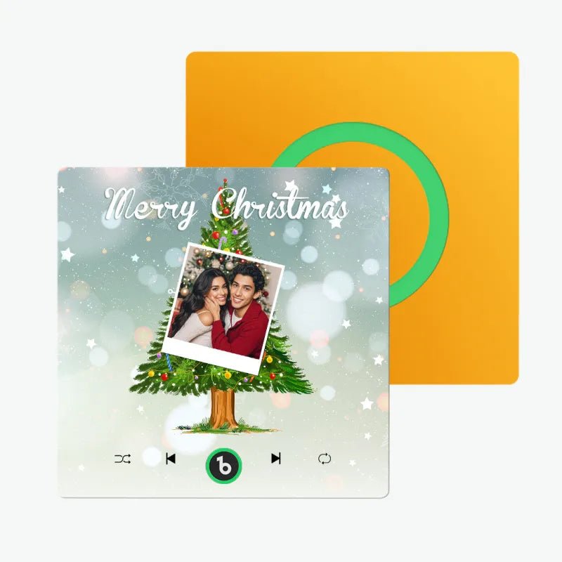 FridgeBeats Frameless 4.0 Custom Music And Photo Fridge Magnet Christmas Tree Fridge Magnet for Christmas Gifts - DiyGiftly