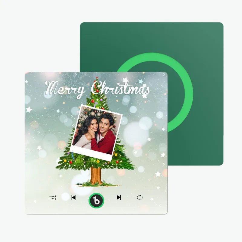 FridgeBeats Frameless 4.0 Custom Music And Photo Fridge Magnet Christmas Tree Fridge Magnet for Christmas Gifts - DiyGiftly
