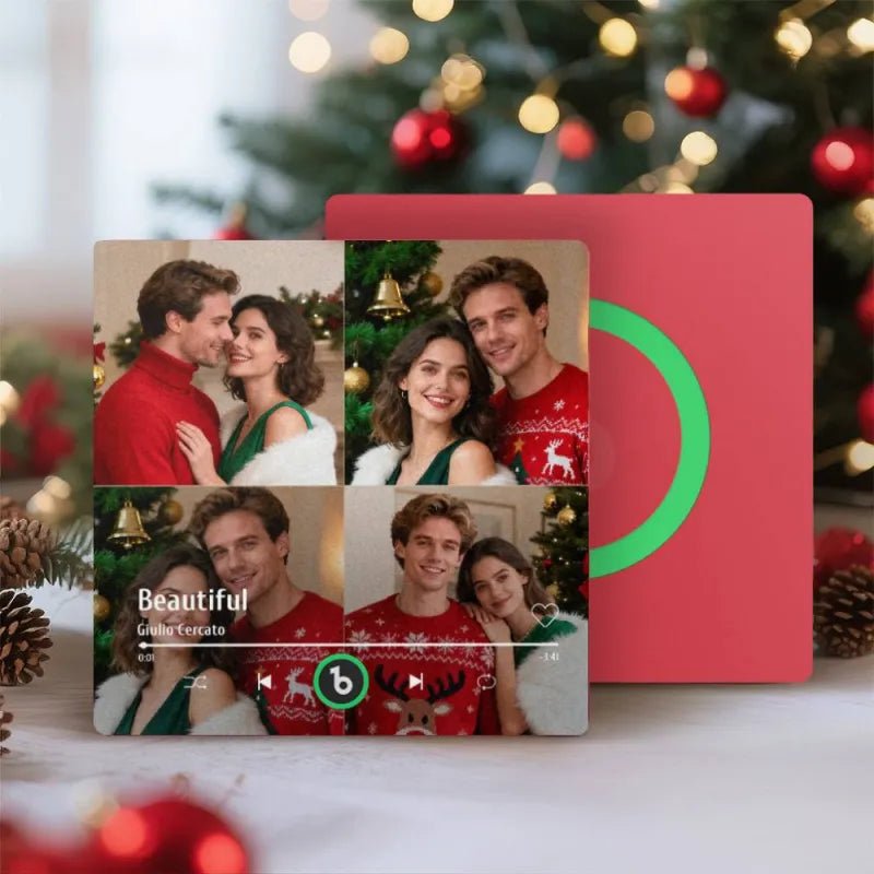 FridgeBeats Frameless 4.0 Custom Music Multiple Photos Fridge Magnet That Can Play Music Without Cellphone Supports Bluetooth Connectivity - DiyGiftly