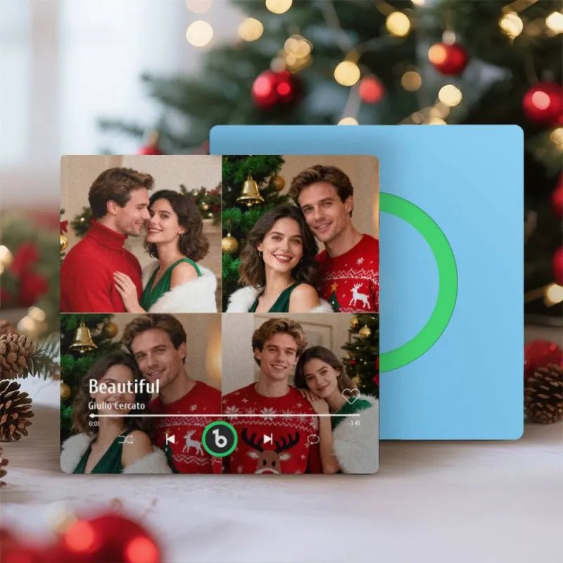 FridgeBeats Frameless 4.0 Custom Music Multiple Photos Fridge Magnet That Can Play Music Without Cellphone Supports Bluetooth Connectivity - DiyGiftly