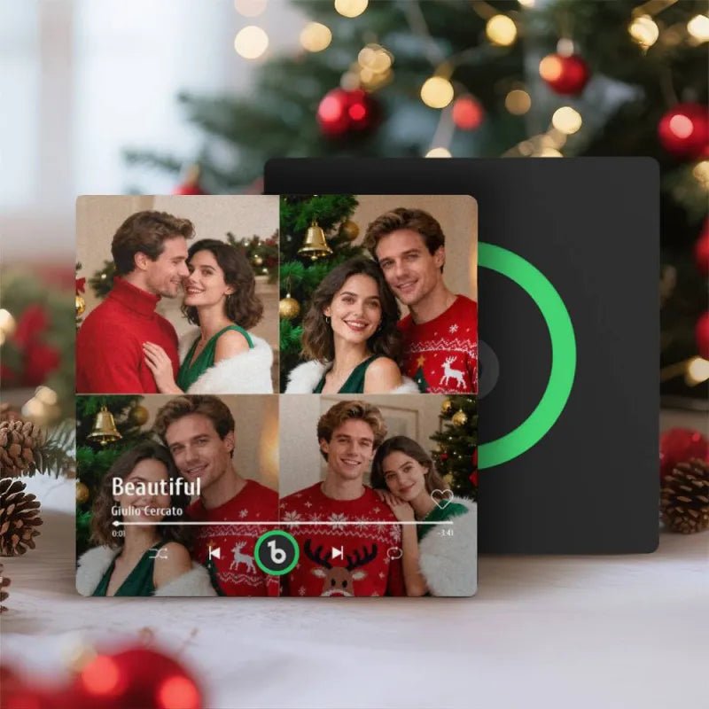 FridgeBeats Frameless 4.0 Custom Music Multiple Photos Fridge Magnet That Can Play Music Without Cellphone Supports Bluetooth Connectivity - DiyGiftly