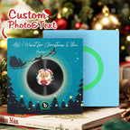 FridgeBeats Frameless 4.0 Custom Photo Music Fridge Magnet Flying Santa and Reindeer Scene Album Fridge Magnet Christmas Gifts - DiyGiftly