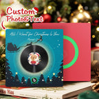 FridgeBeats Frameless 4.0 Custom Photo Music Fridge Magnet Flying Santa and Reindeer Scene Album Fridge Magnet Christmas Gifts - DiyGiftly