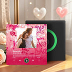 FridgeBeats Frameless 4.0 Personalized Love Theme Music Fridge Magnet Valentines Gift Music Wall Photo Sticker Music Movement - DiyGiftly