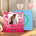 FridgeBeats Frameless 4.0 Personalized Love Theme Music Fridge Magnet Valentines Gift Music Wall Photo Sticker Music Movement - DiyGiftly