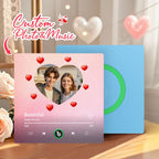 FridgeBeats Frameless 4.0 Personalized Music Fridge Magnet Heart Style Valentines Gift Album Fridge Magnet Music Wall Photo Sticker - DiyGiftly