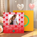 FridgeBeats Frameless 4.0 Personalized Music Fridge Magnet XOXO with Red Hearts Valentines Gift Music Wall Photo Sticker Music Movement - DiyGiftly