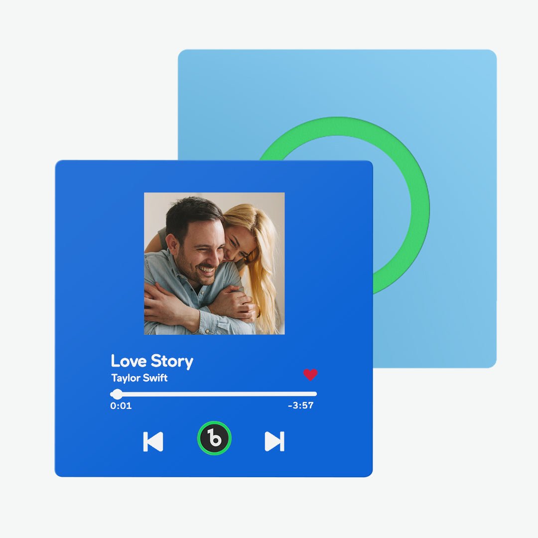 FridgeBeats Frameless Custom Music Fridge Magnet New 4.0 Upgrade Personalized Album Fridge Magnet That Can Be Played Song Anniversary Gift - DiyGiftly