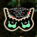 Friend Is Like A Good Bra - Personalized Custom Acrylic Ornament 720614 - DiyGiftly