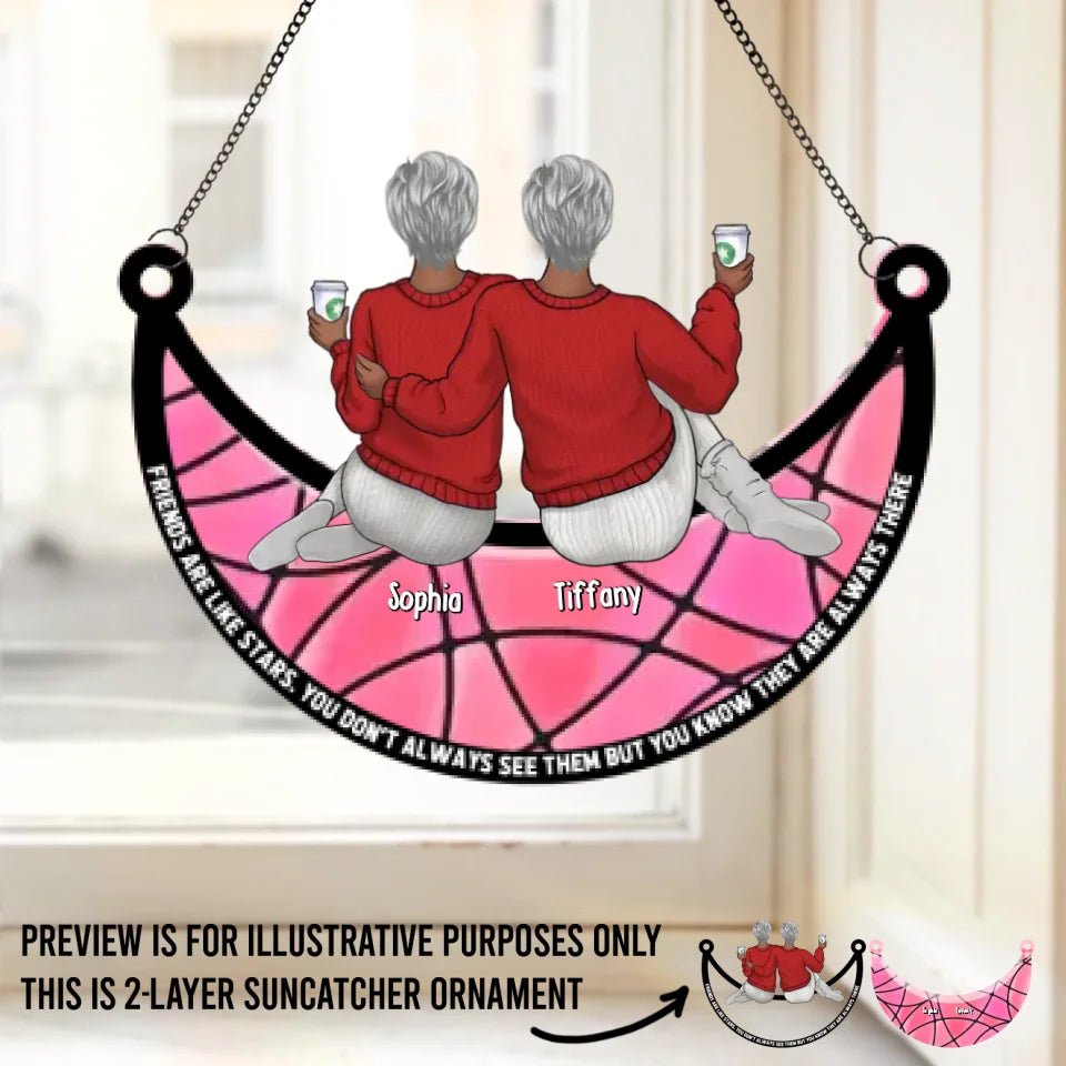 personalized design window hanging suncatcher acrylic