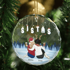 circle glass ornament gift for brother