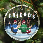 circle glass ornament personalized design gift for brother
