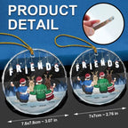 circle glass ornament personalized design