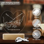 From our first kiss to our last breath - Hart Ledlamp 758913 - DiyGiftly