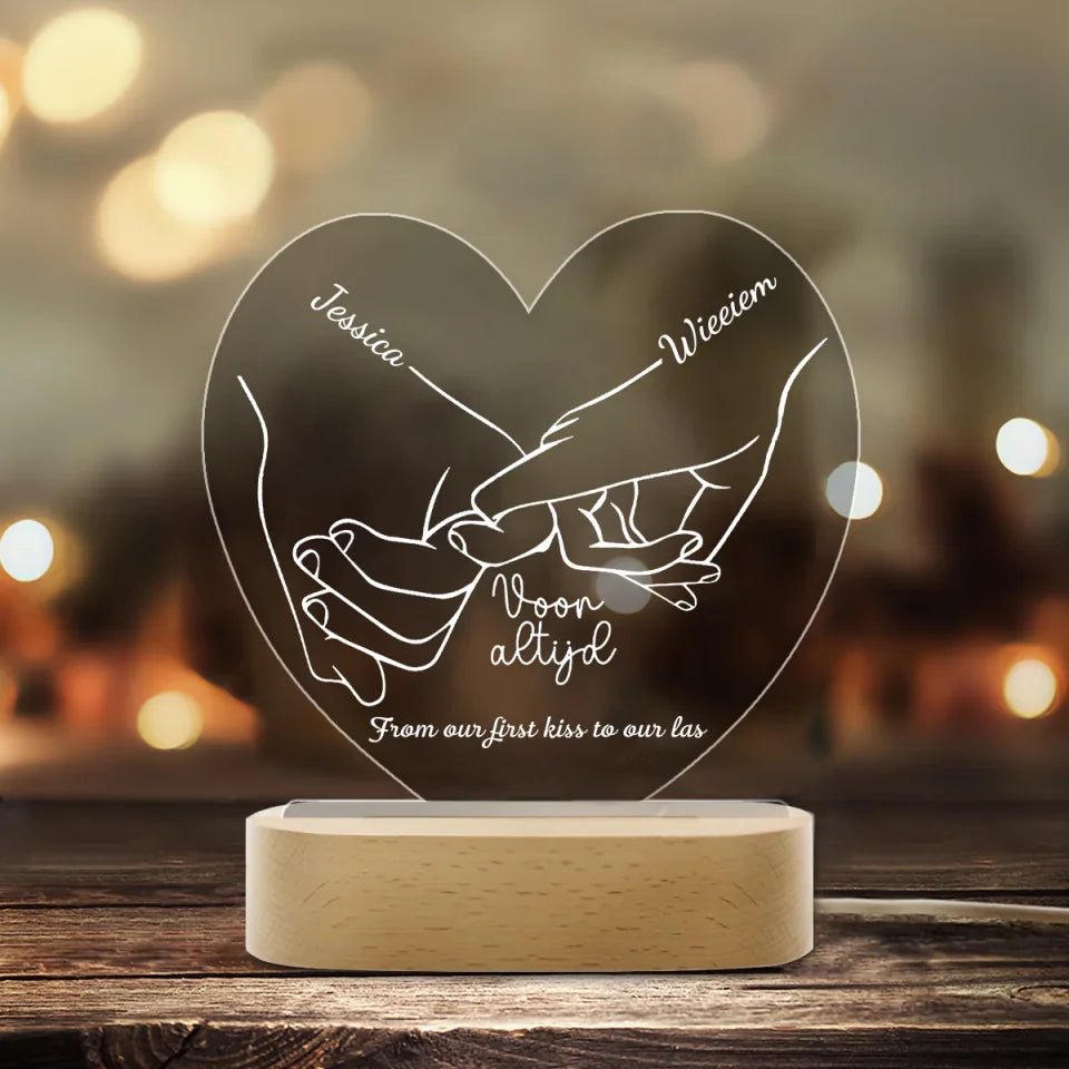 From our first kiss to our last breath - Hart Ledlamp 758913 - DiyGiftly