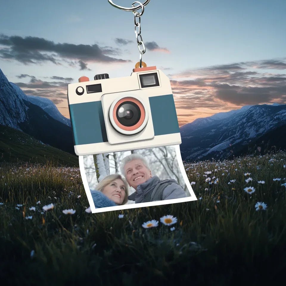 Frozen in the moment of being loved - Personalized couple keychains 740829 - DiyGiftly