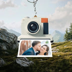 Frozen in the moment of being loved - Personalized couple keychains 740829 - DiyGiftly